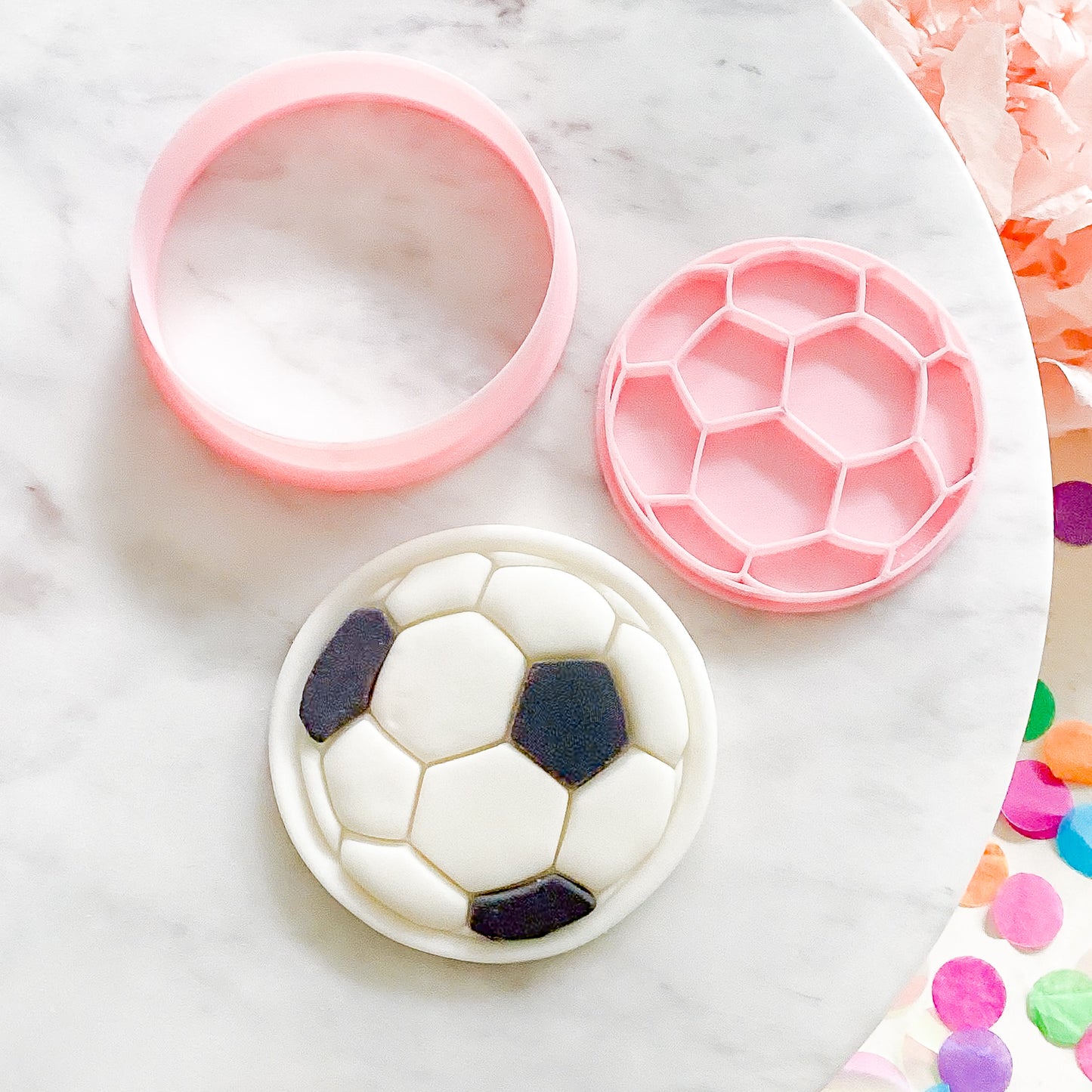 "Soccer Ball" - Cookie Cutter & Stamp