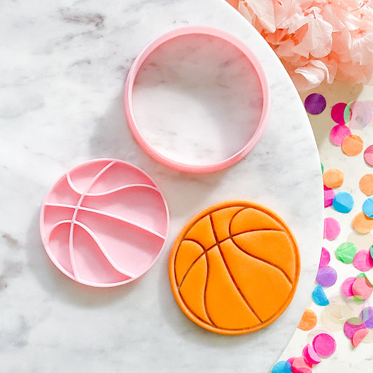 "Basketball" - Cookie Cutter & Stamp