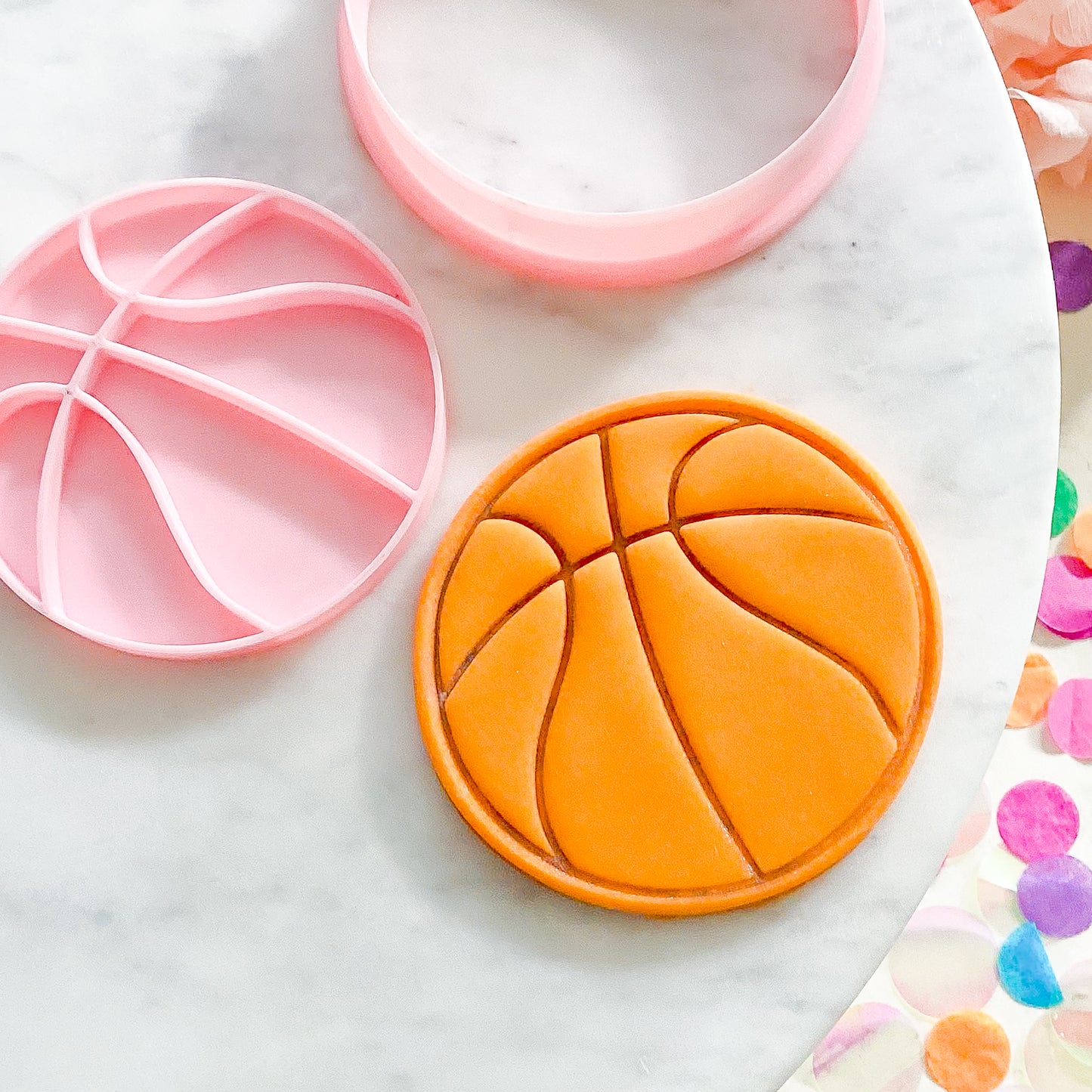 "Basketball" - Cookie Cutter & Stamp