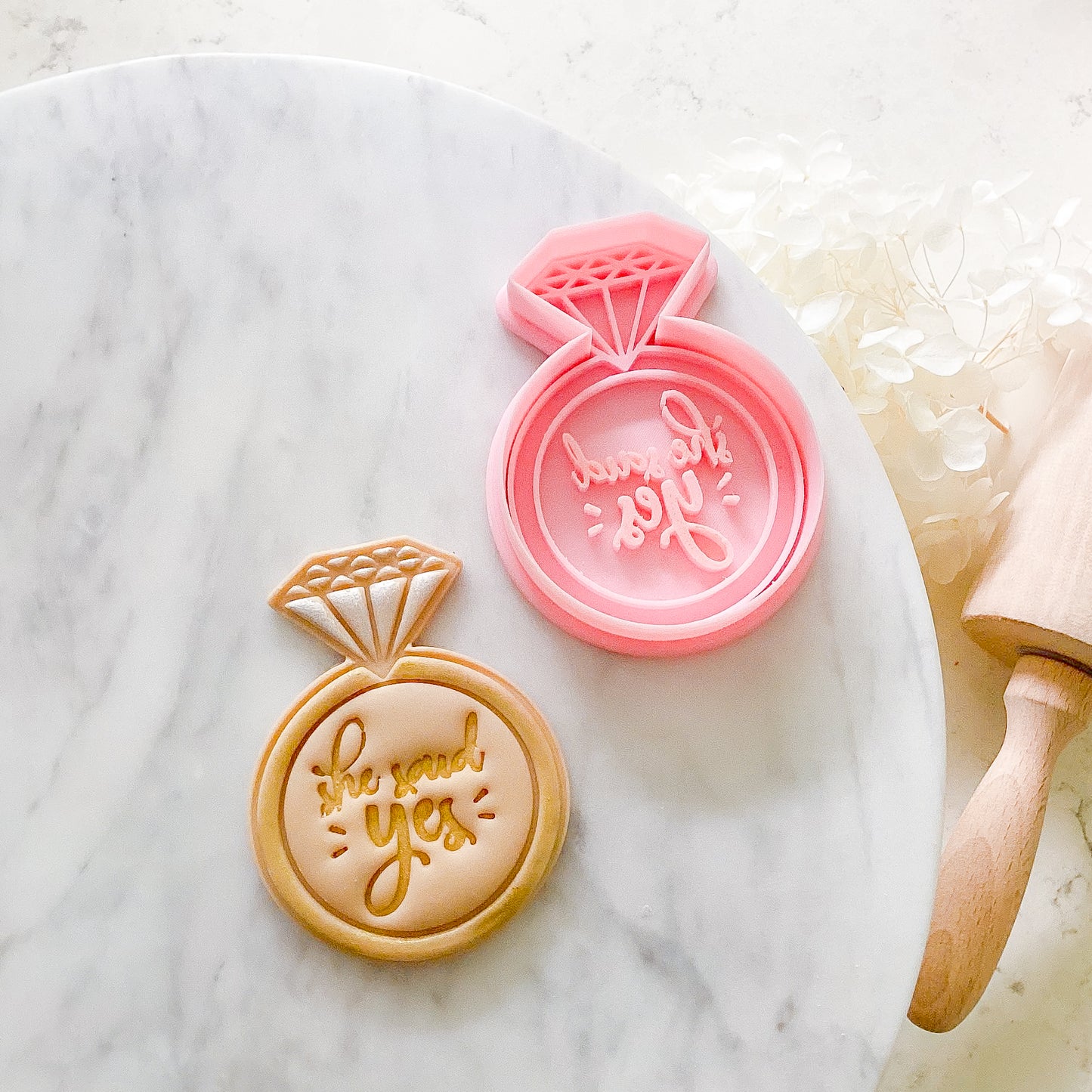 "She Said Yes Ring" - Cookie Cutter & Stamp