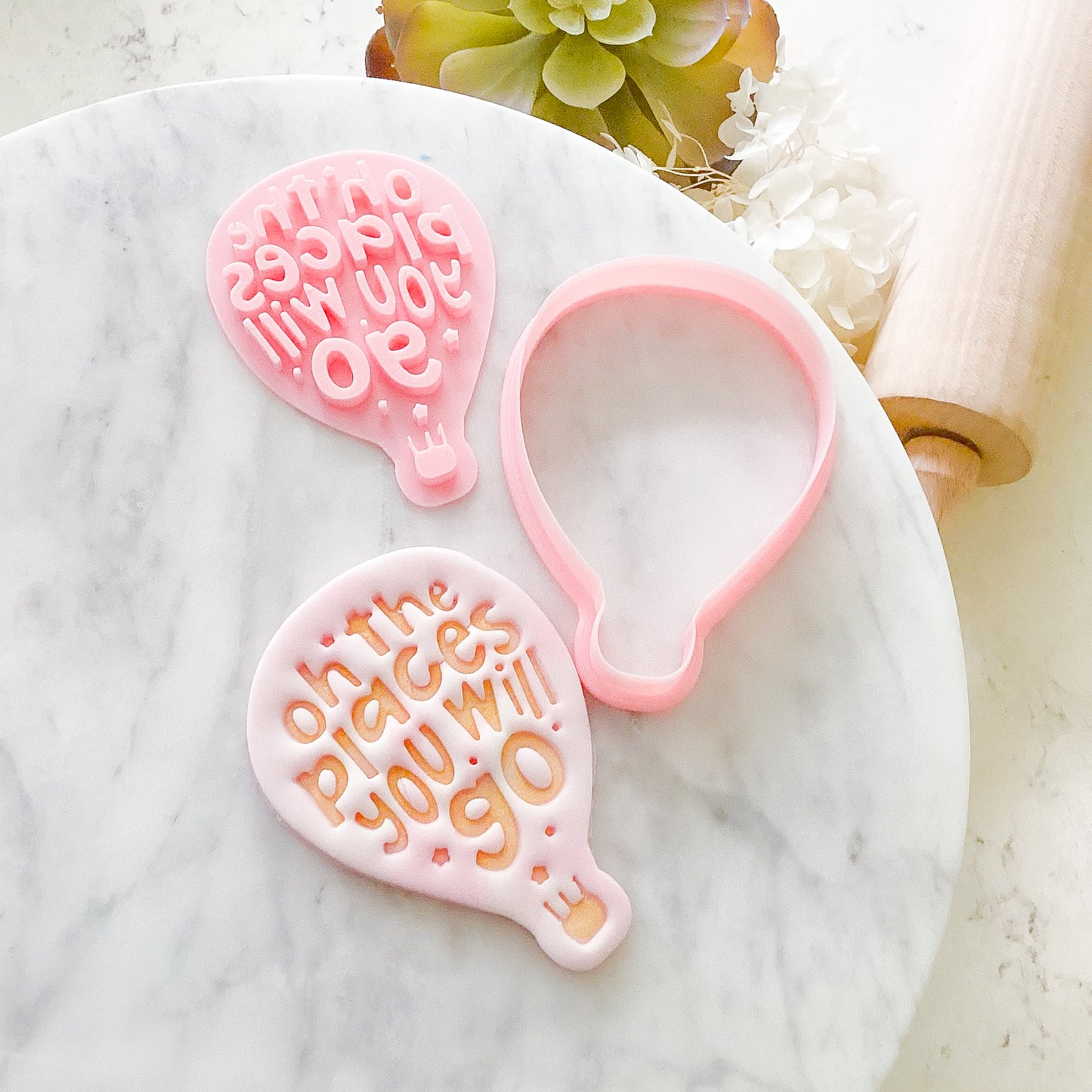 "Oh The Places You Will Go" - Cookie Cutter & Stamp