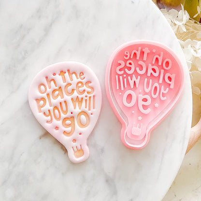 "Oh The Places You Will Go" - Cookie Cutter & Stamp