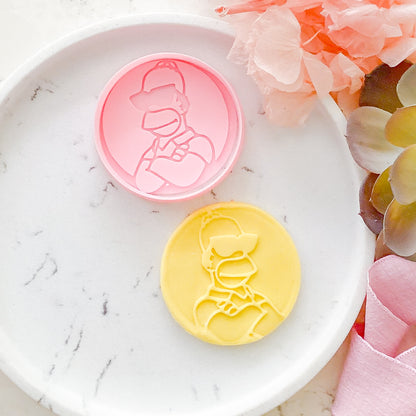 "Homer with Sunnies" Cookie Cutter and Stamp Set