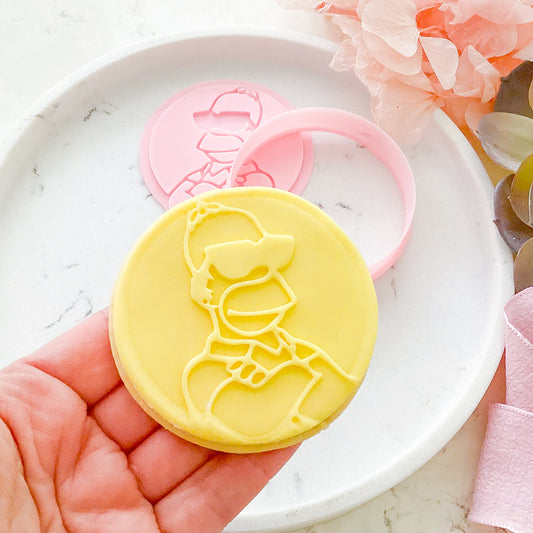 "Homer with Sunnies" Cookie Cutter and Stamp Set