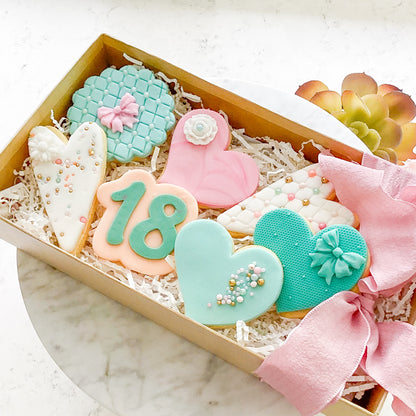 "18" Script Font - Cookie Stamp & Cutter Set