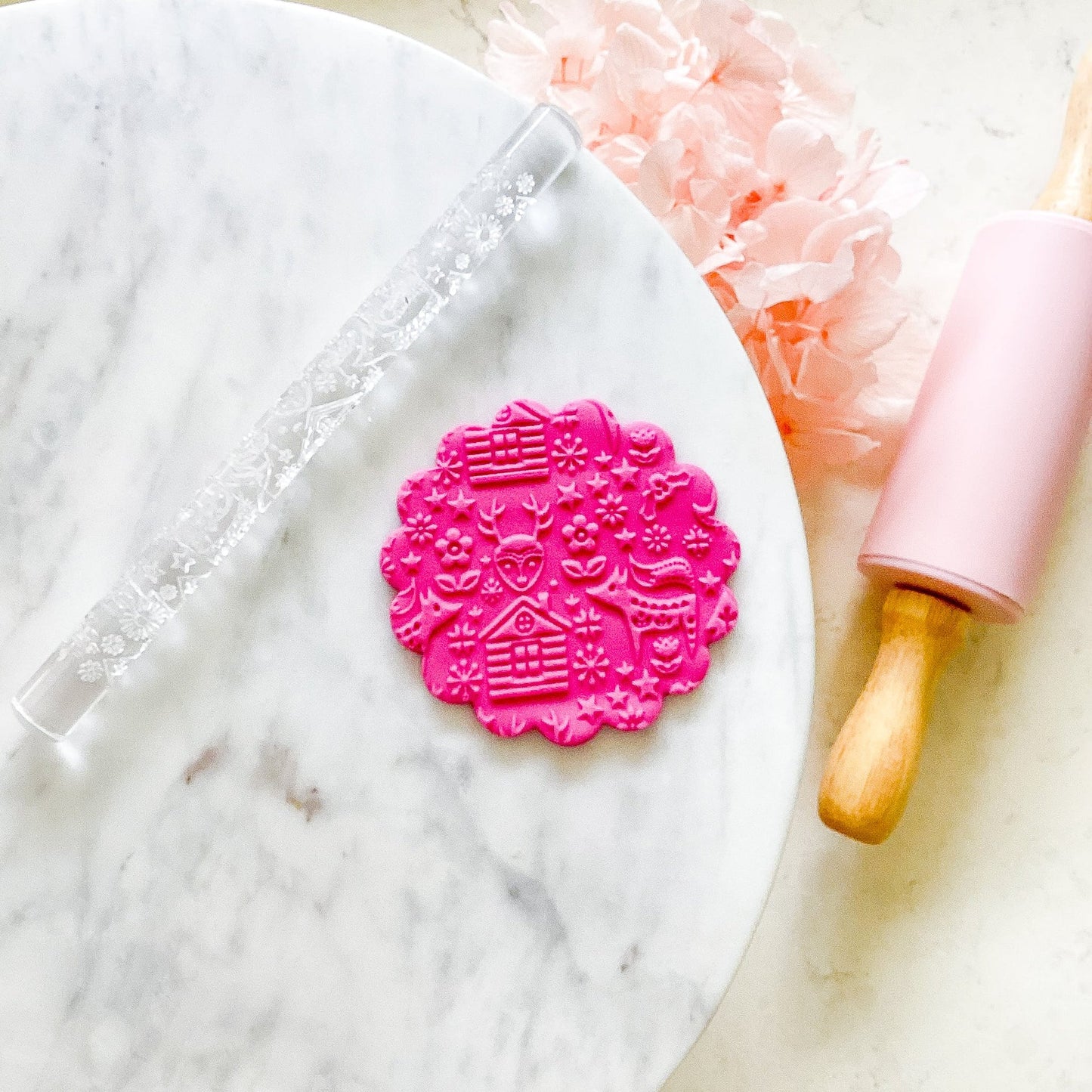 "Skandi Christmas" - Acrylic Texture Roller