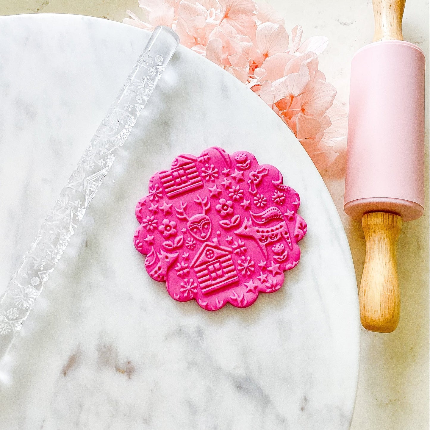 "Skandi Christmas" - Acrylic Texture Roller