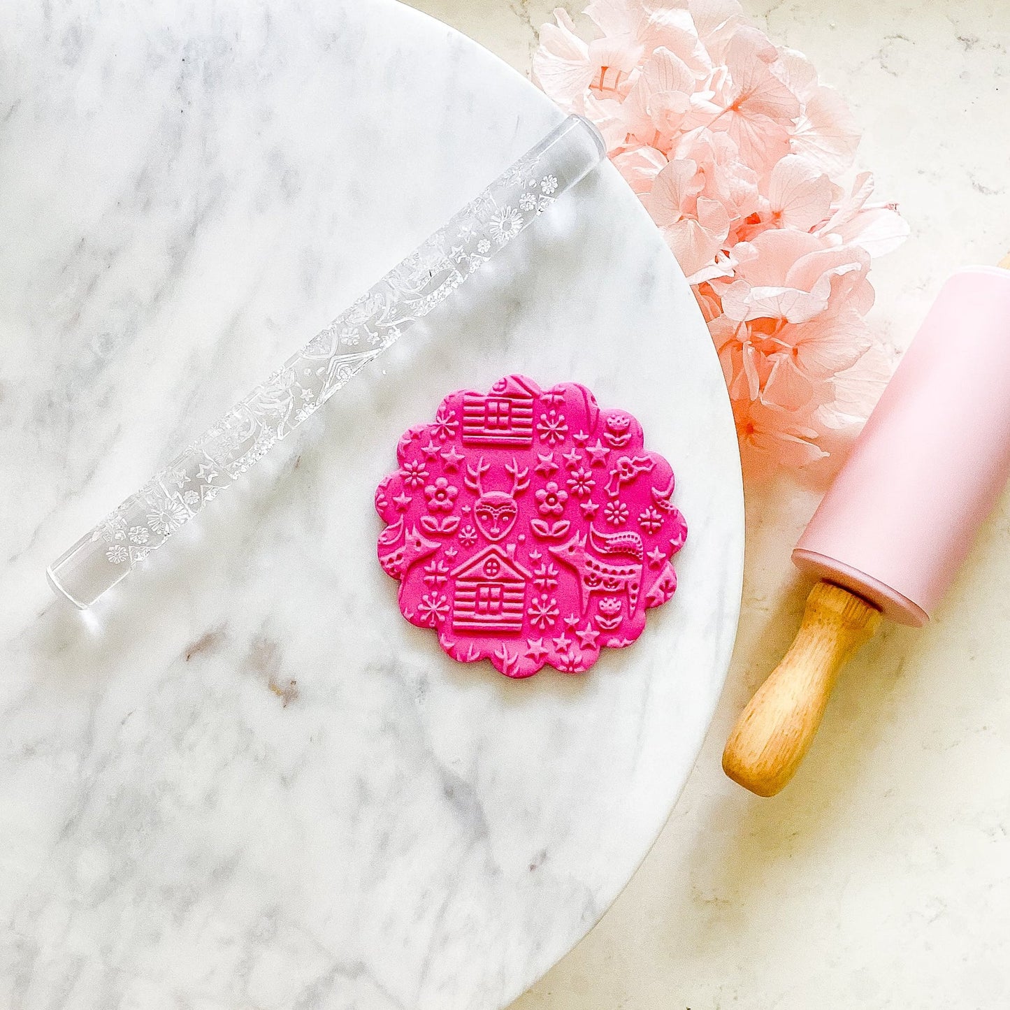 "Skandi Christmas" - Acrylic Texture Roller