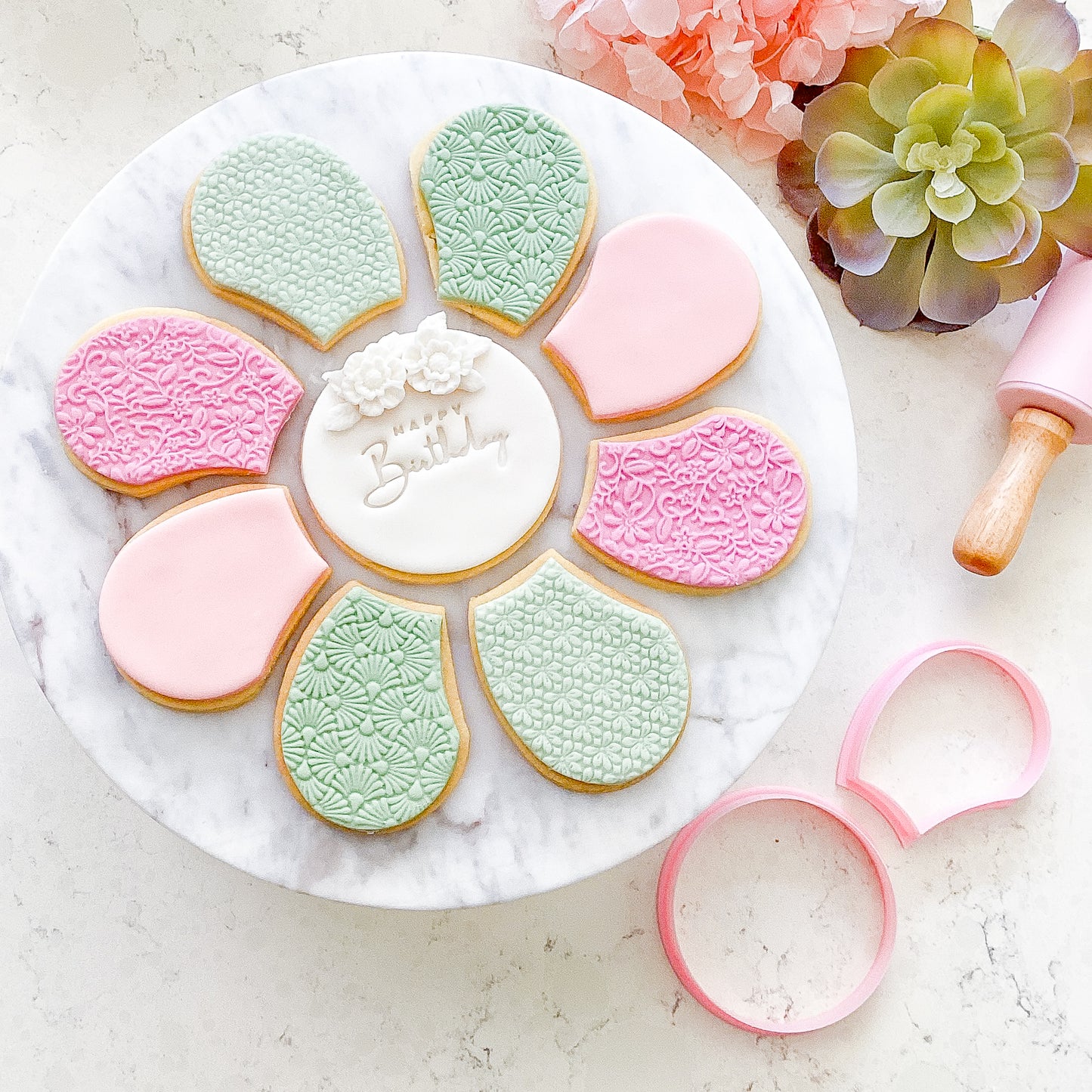 Flower #2 Cookie Platter (Choose Size)