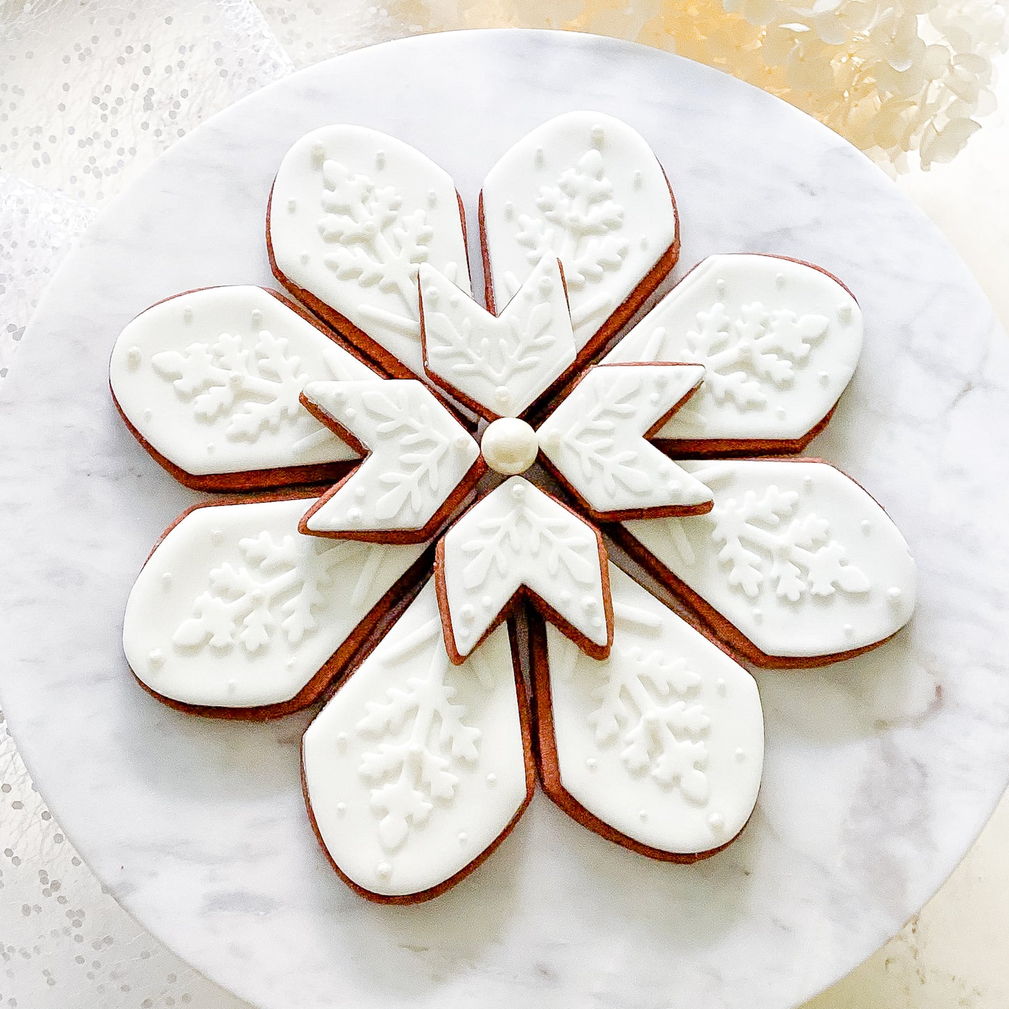 "Snowflake" Cookie Platter
