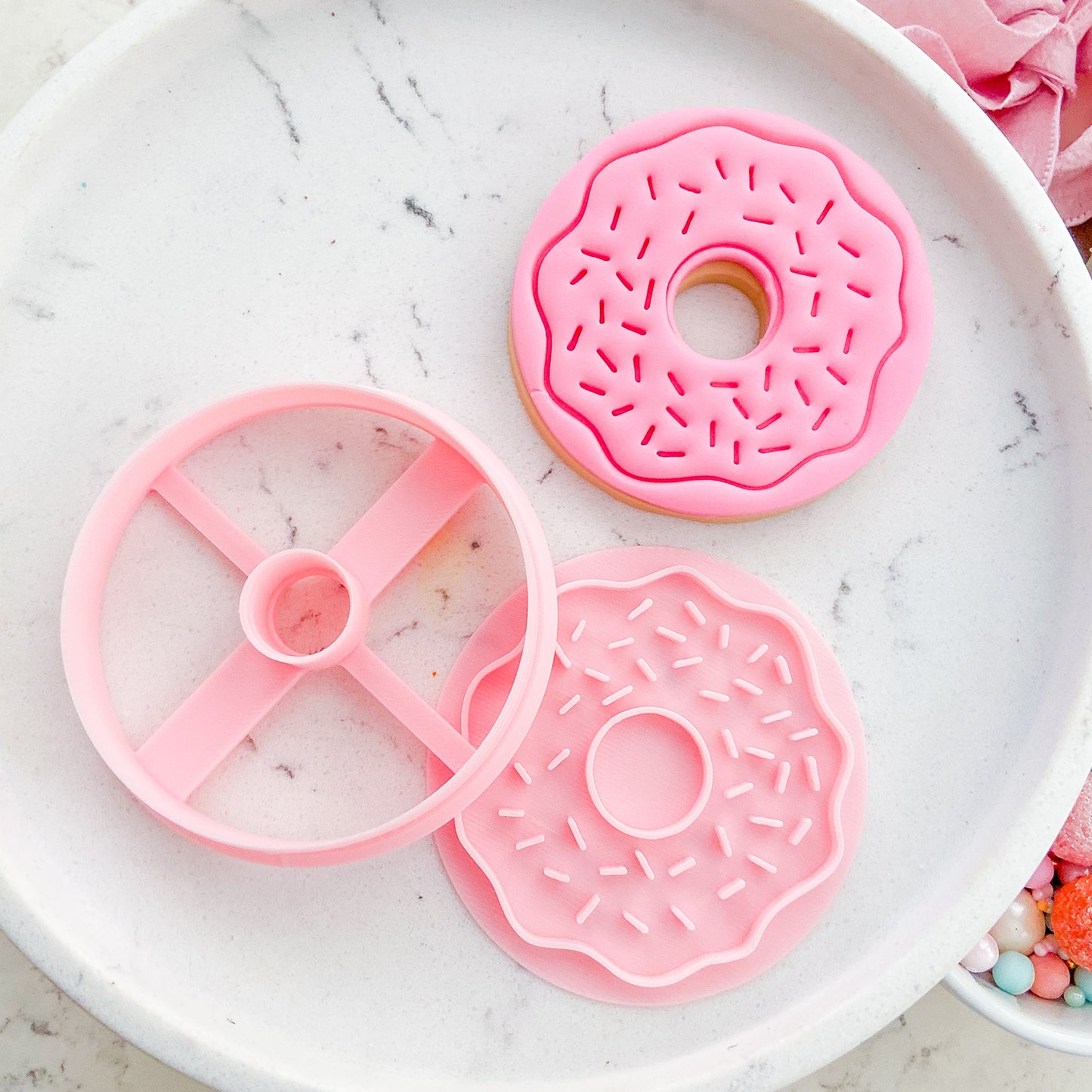 "Cartoon Donut" Cutter & Stamp Set