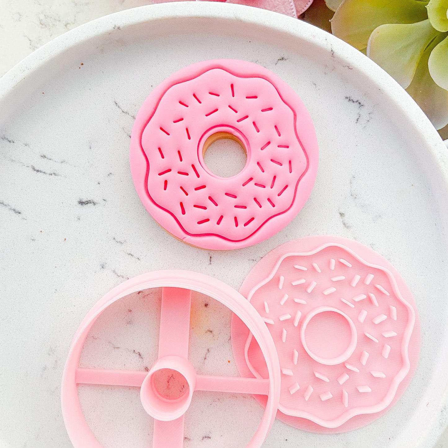 "Cartoon Donut" Cutter & Stamp Set