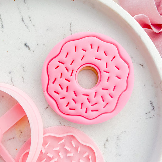 "Cartoon Donut" Cutter & Stamp Set