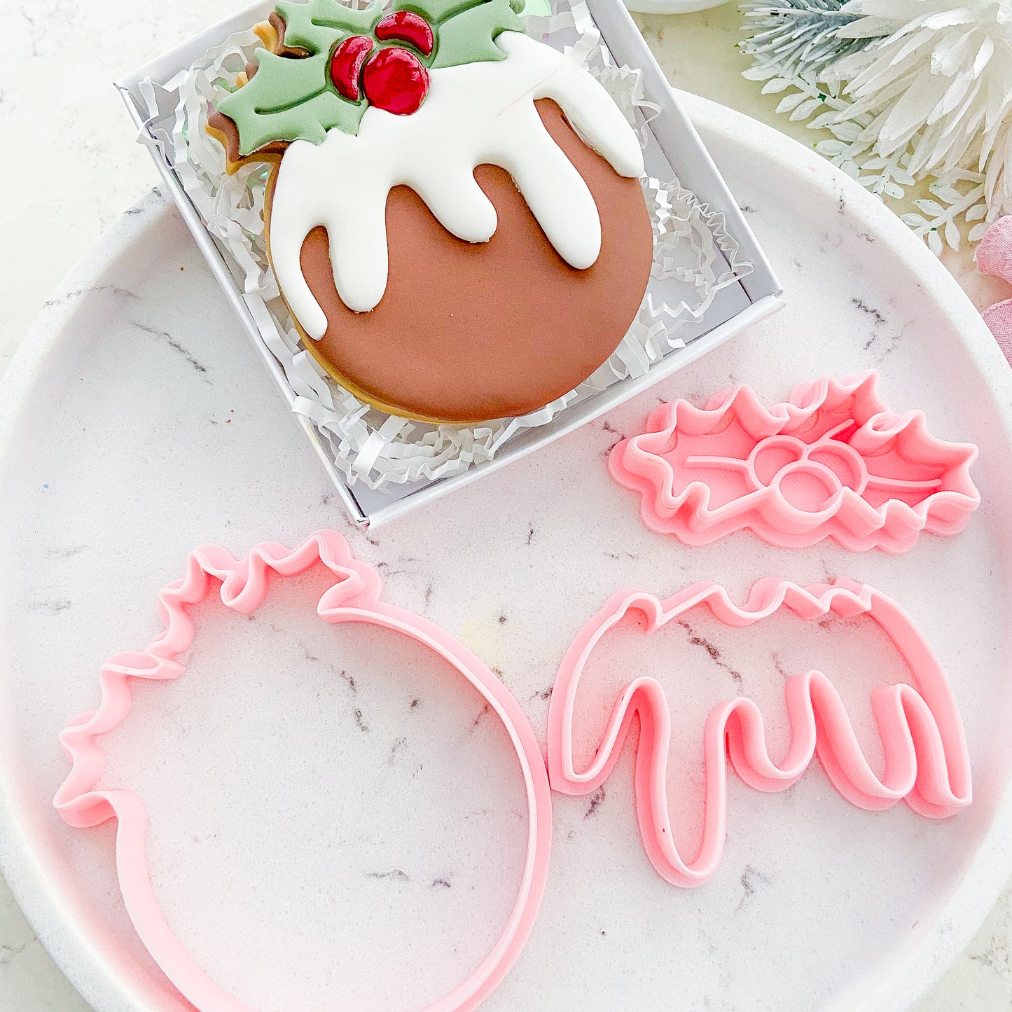 "Pudding Set" cutter and stamp (4 pc)