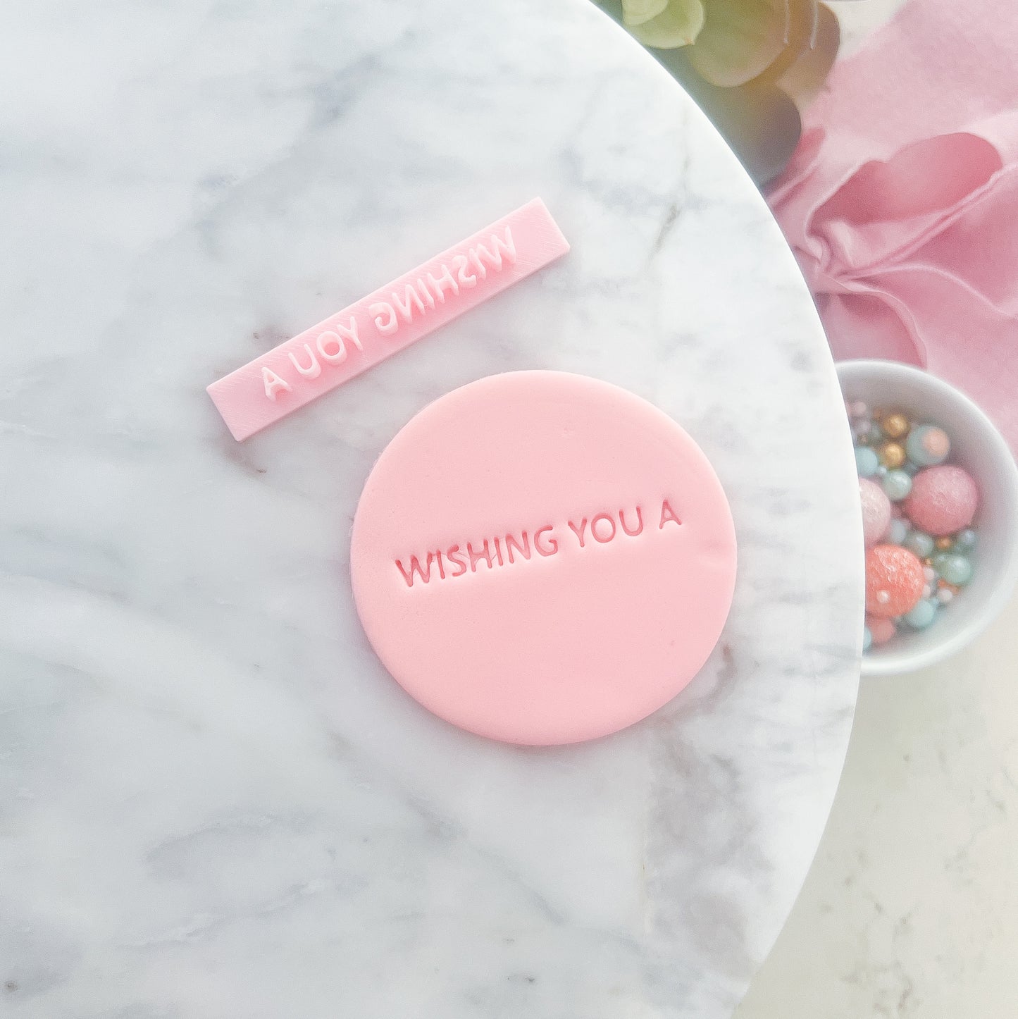 Wishing You A - Phrase Stamp