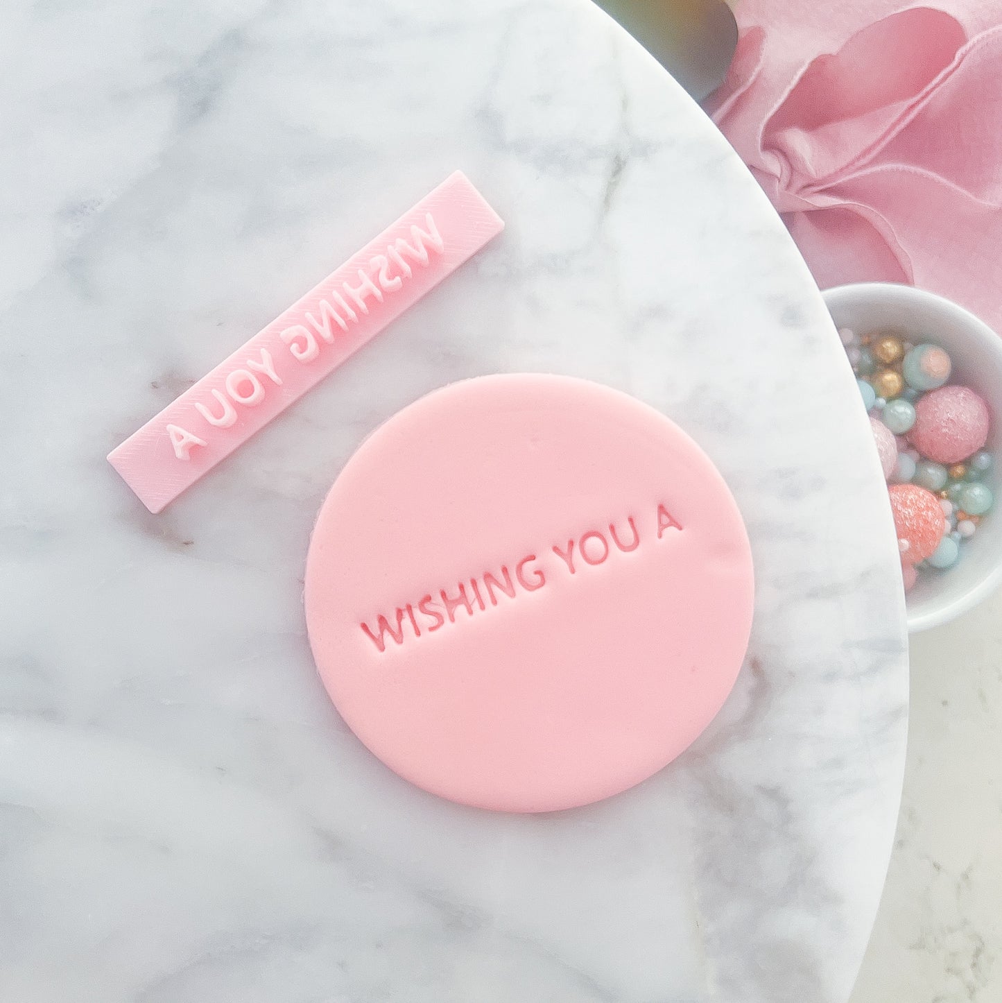 Wishing You A - Phrase Stamp