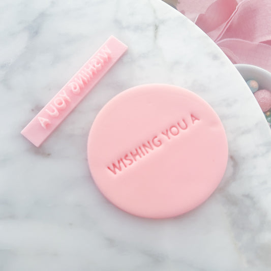 Wishing You A - Phrase Stamp