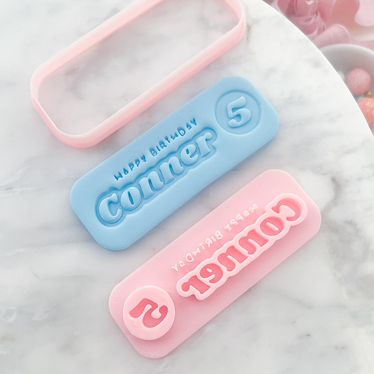 Personalise Name & Age #5 - Stamp Set