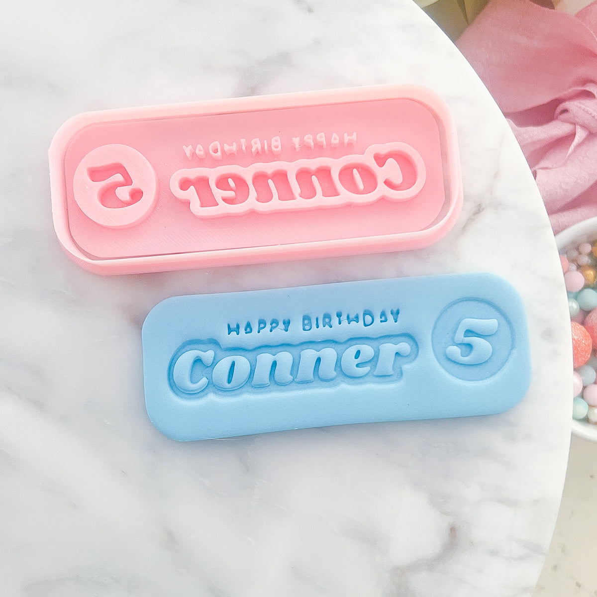 Personalise Name & Age #5 - Stamp Set