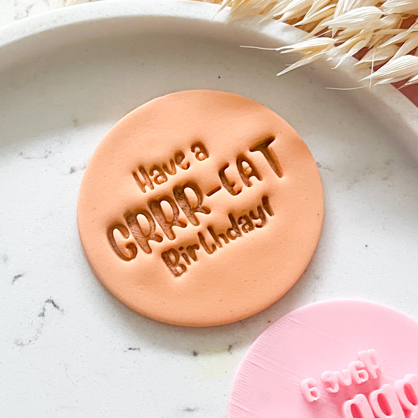 "Have A Grr-eat Birthday" - Fondant Stamp