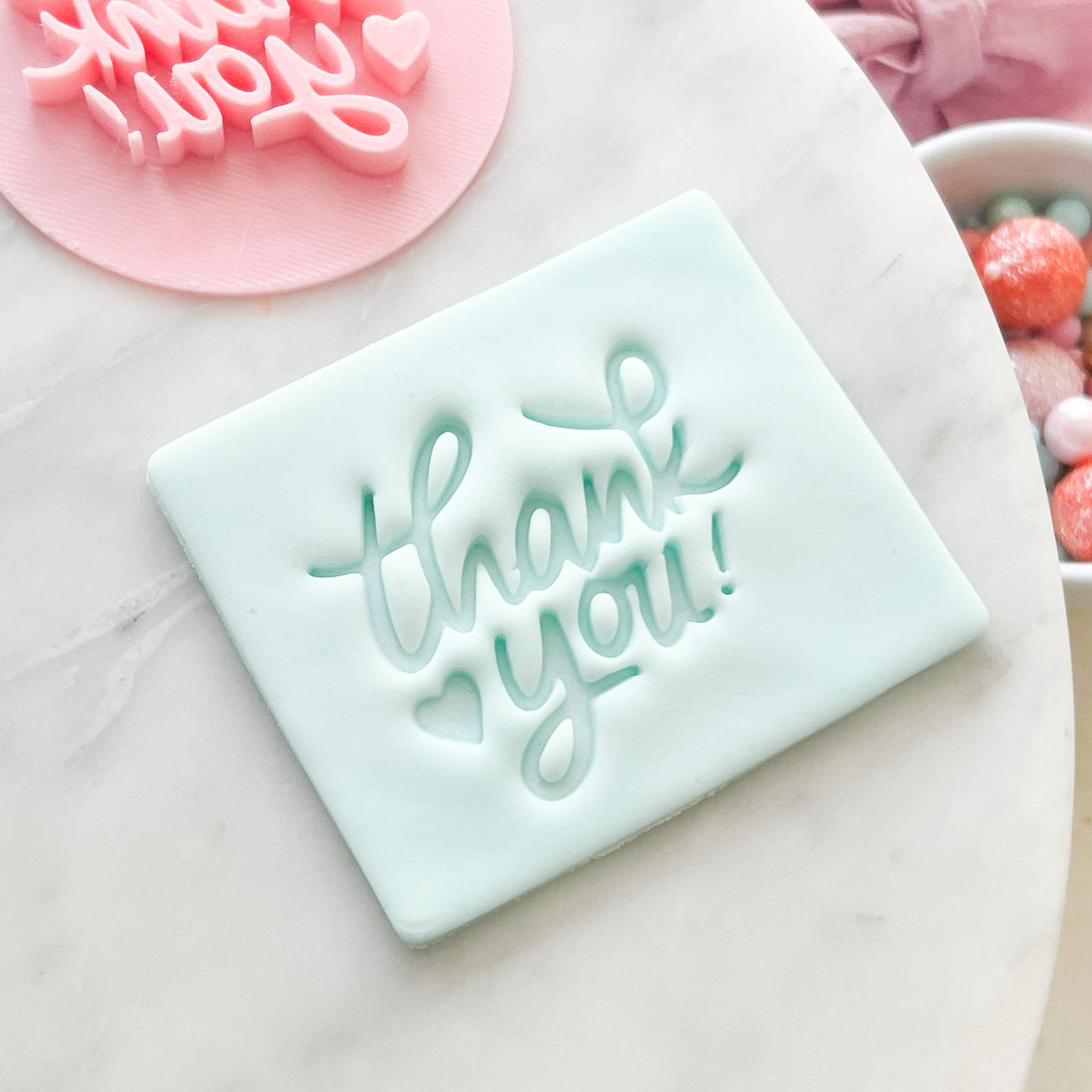 "Thankyou" #2 - Fondant Stamp