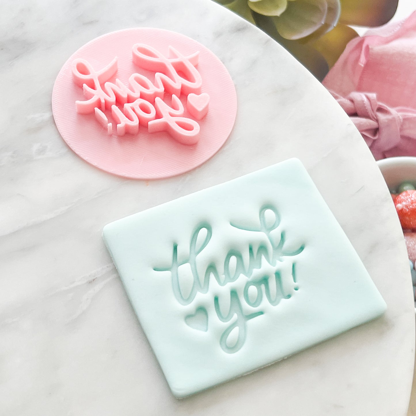 "Thankyou" #2 - Fondant Stamp