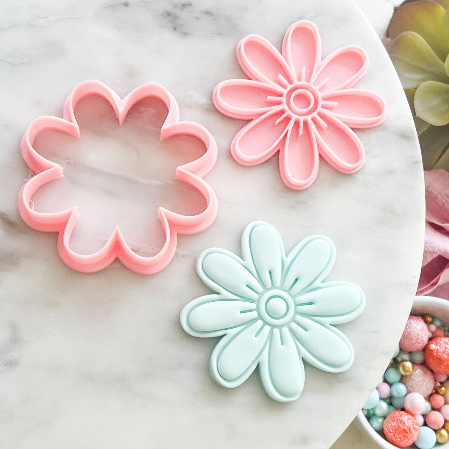 Flower #1 Cookie Cutter & Stamp