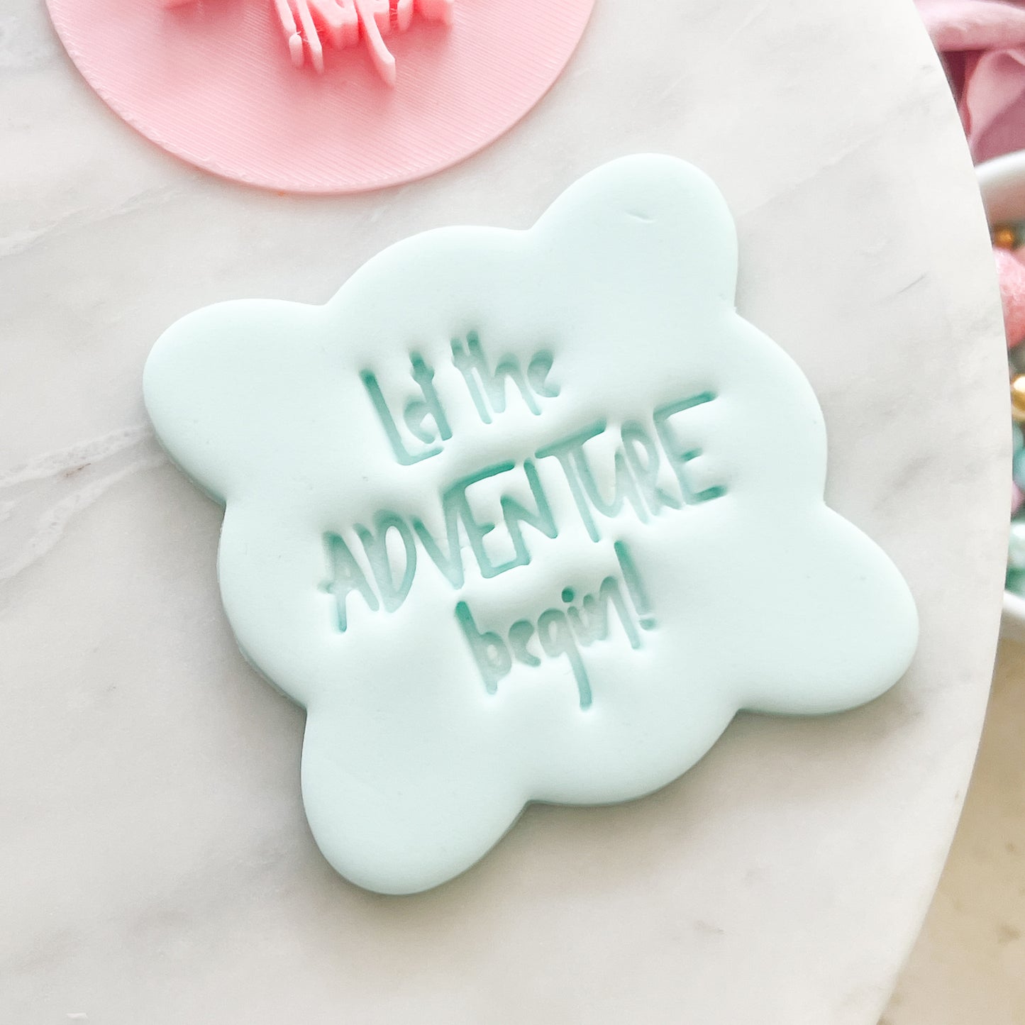 Let the Adventure Begin! - Fondant Stamp