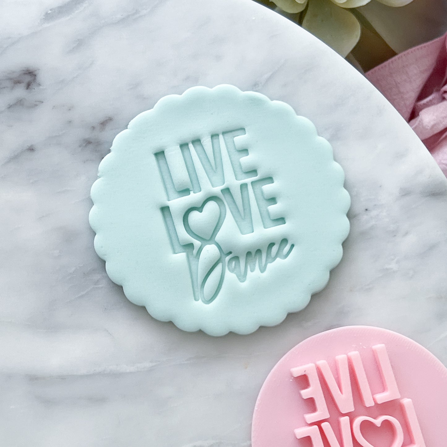 "Live Love Dance" - Fondant Stamp