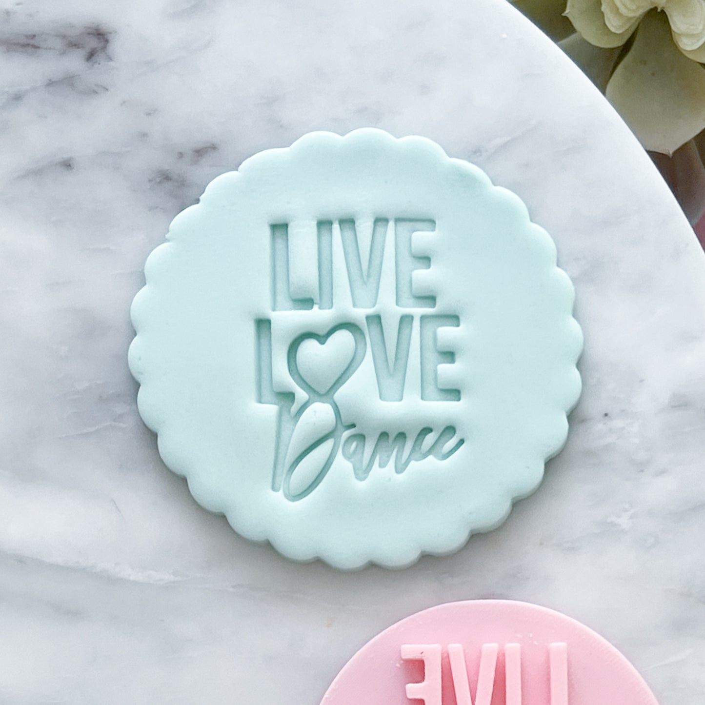 "Live Love Dance" - Fondant Stamp