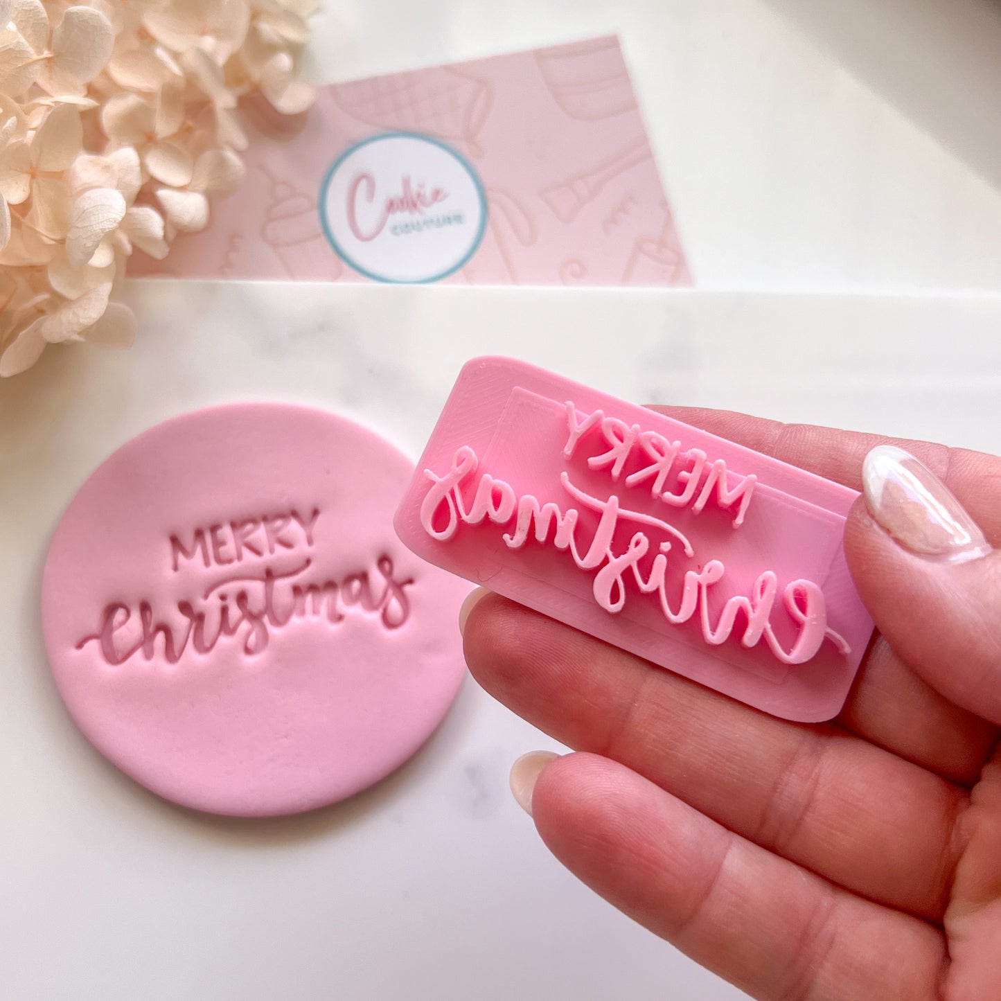 Merry Christmas #4 - Fondant Stamp