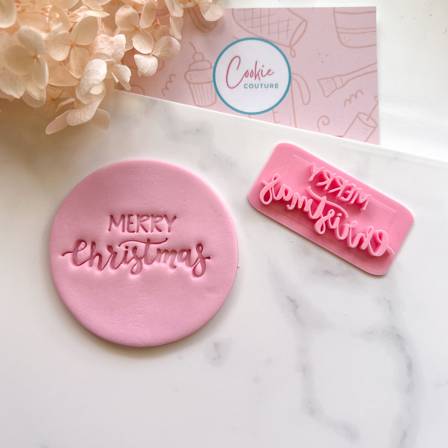 Merry Christmas #4 - Fondant Stamp