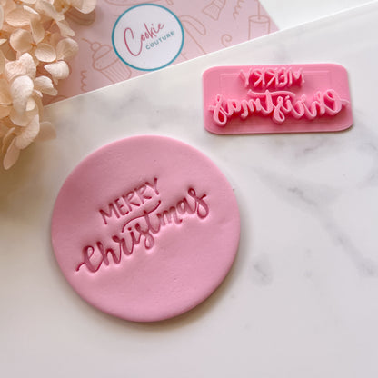 Merry Christmas #4 - Fondant Stamp