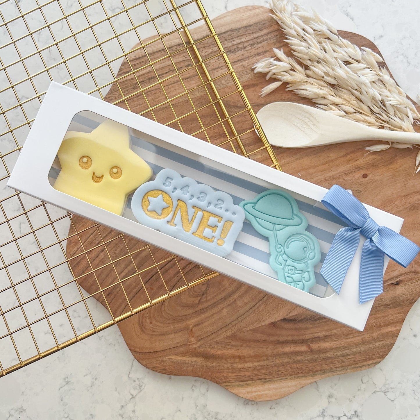 5,4,3,2, ONE! Cookie Cutter & Stamp Set