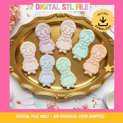 "Anna" Cookie Cutter & Stamp