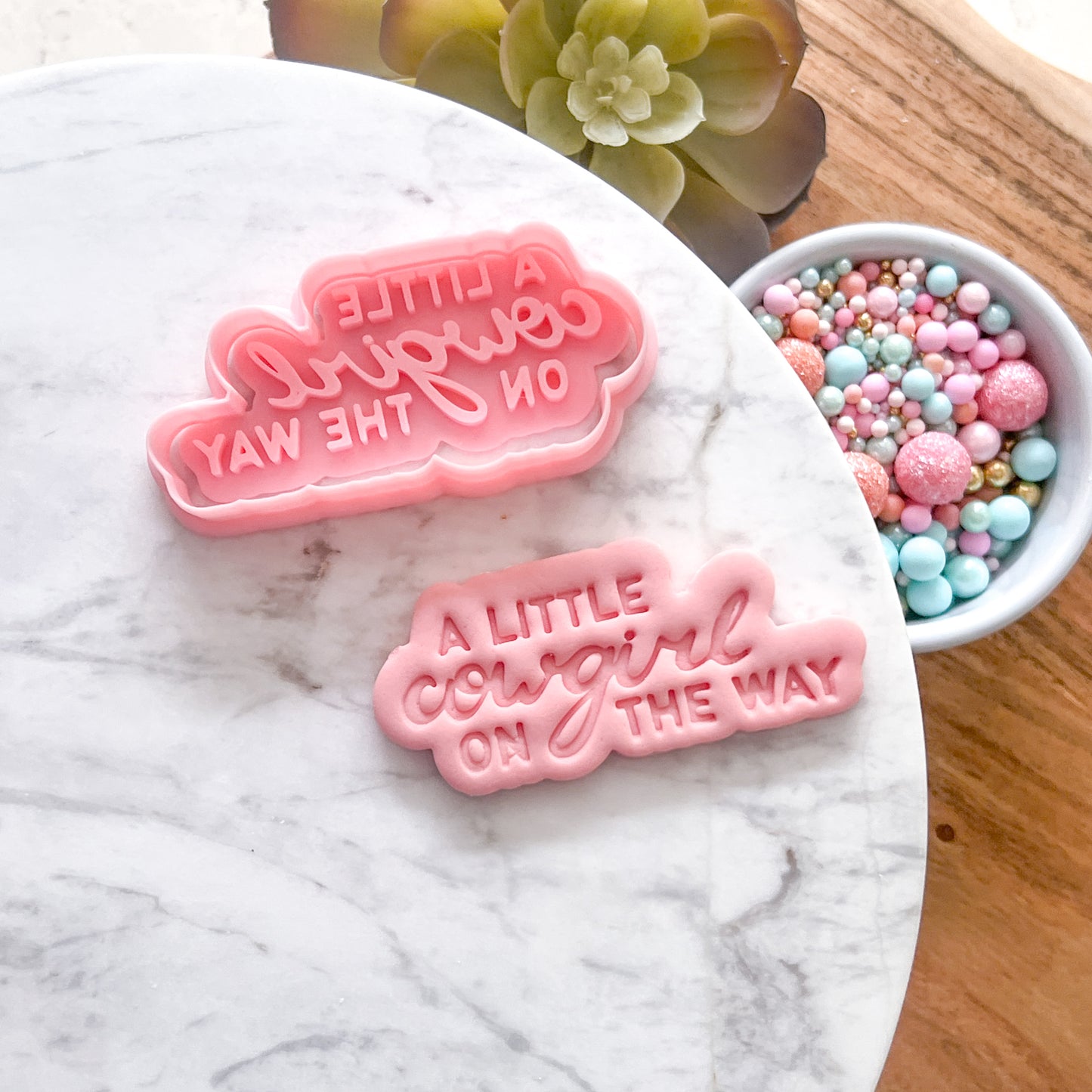 "Little Cowgirl" - Cookie Cutter & Stamp Set