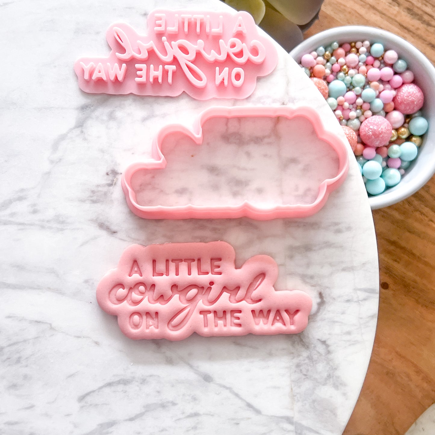 "Little Cowgirl" - Cookie Cutter & Stamp Set