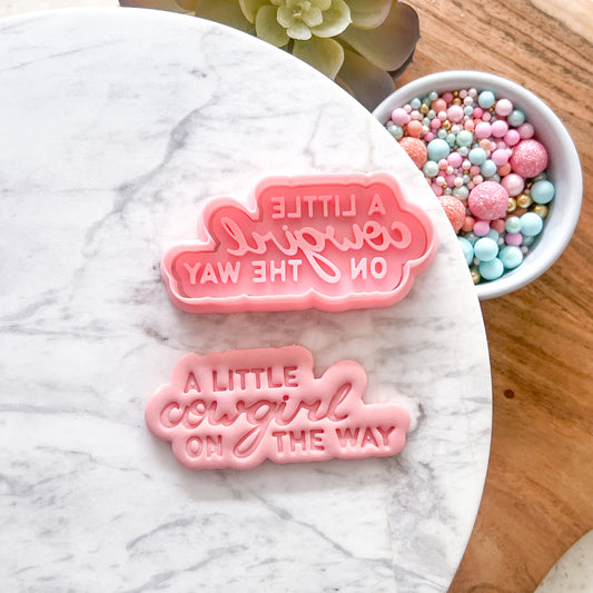 "Little Cowgirl" - Cookie Cutter & Stamp Set