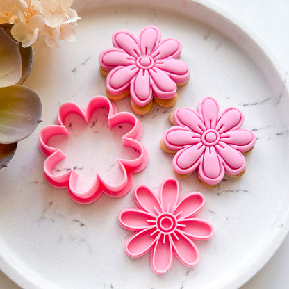 "Mason Jar & Flowers" - Cookie Cutter Set