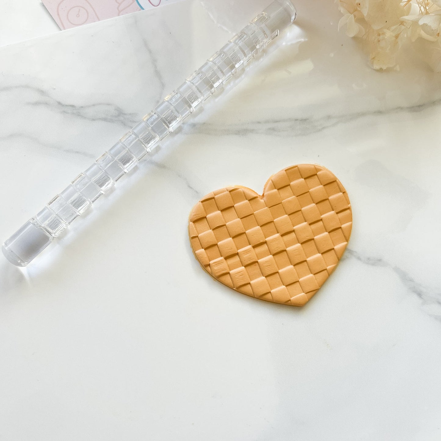 "Checkered" - Acrylic Texture Roller