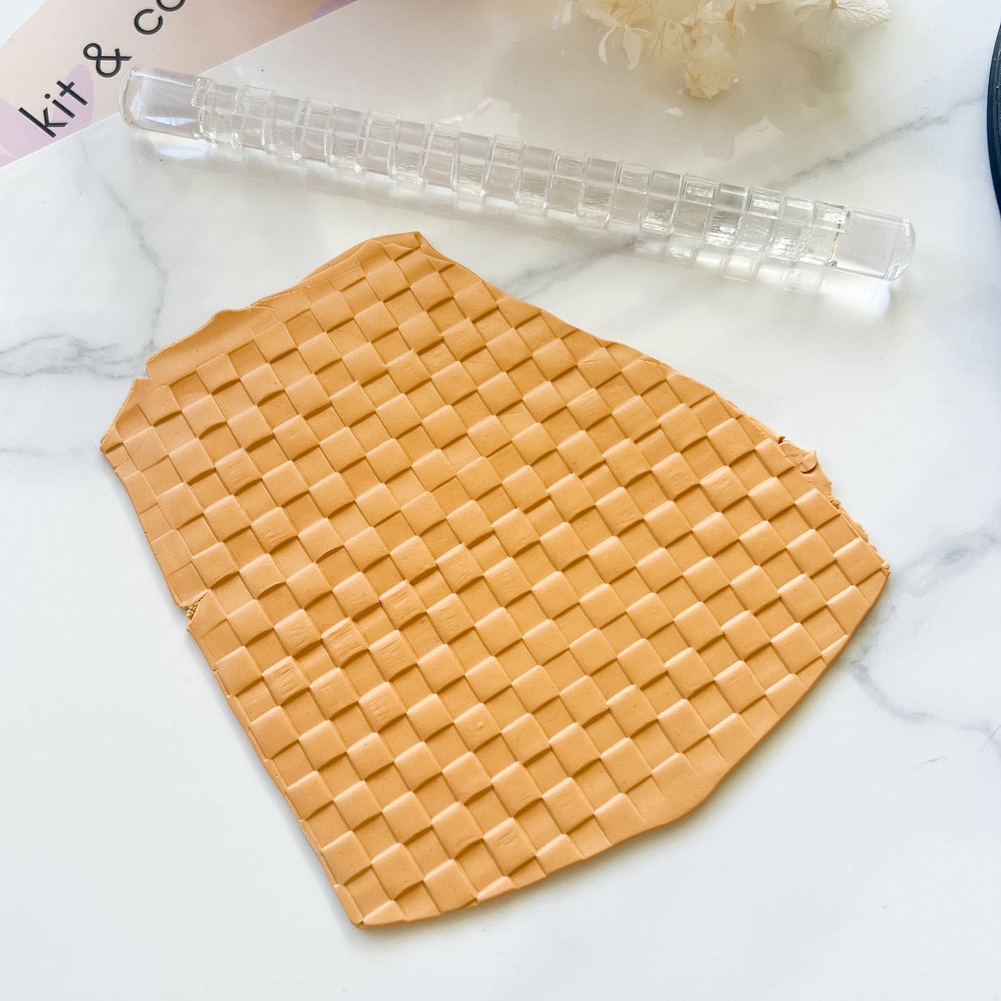 "Checkered" - Acrylic Texture Roller