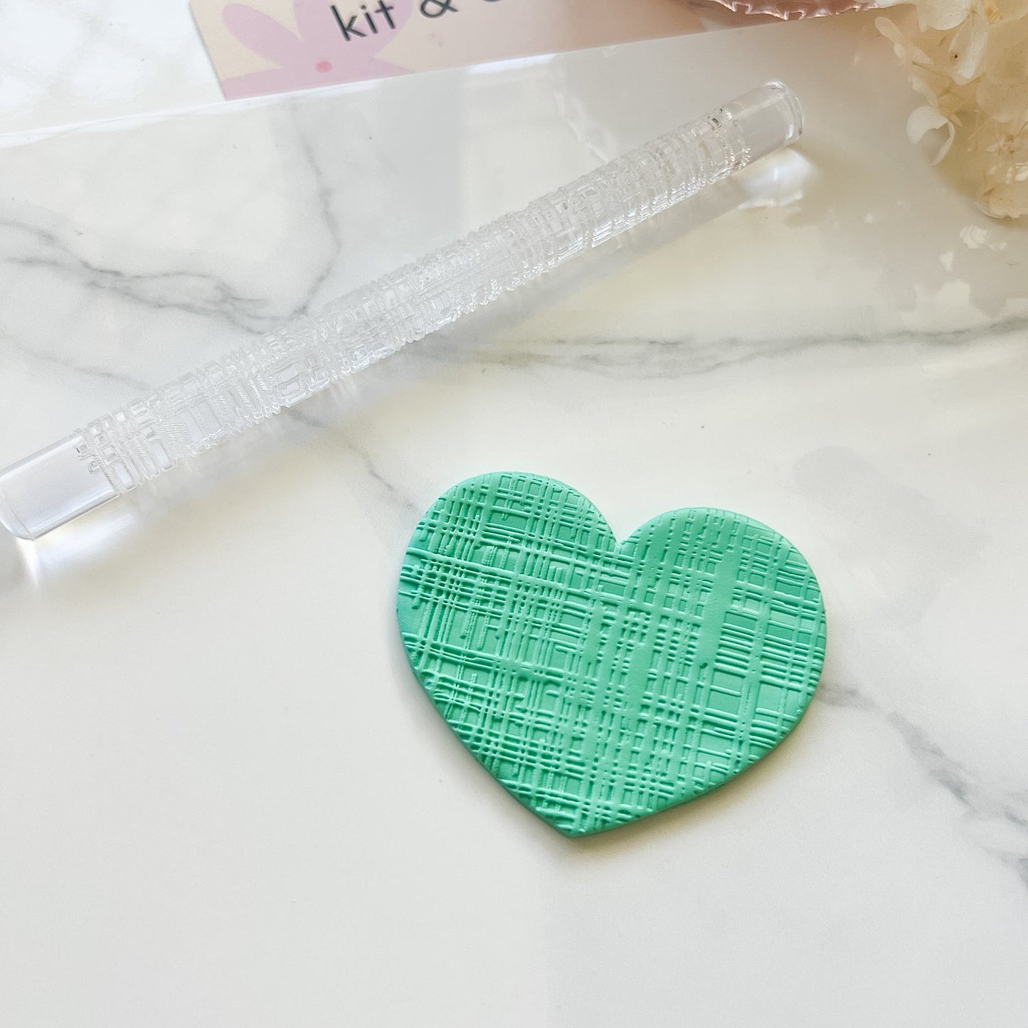 "Crosshatch" - Acrylic Texture Roller