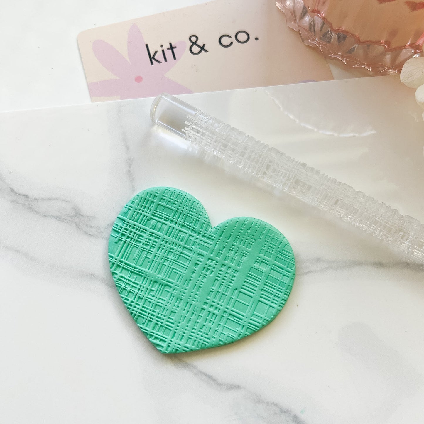 "Crosshatch" - Acrylic Texture Roller