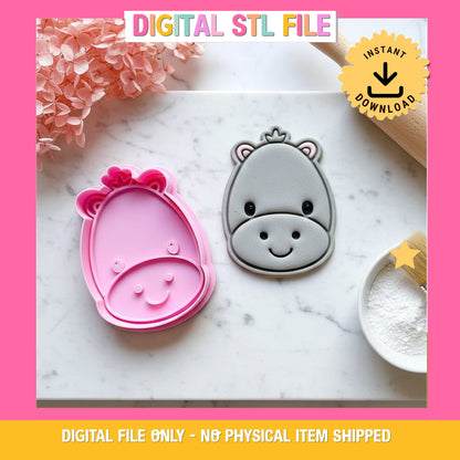 "Baby Hippo" - Cookie Cutter & Stamp