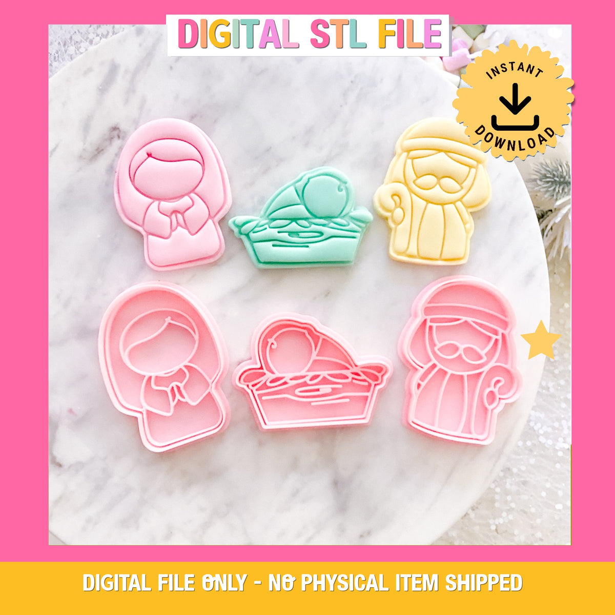 "Nativity 3pc Set" Cookie Cutter & Stamp
