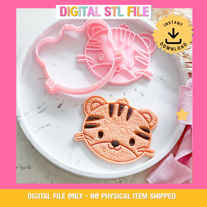 "Baby  Tiger" - Cookie Cutter & Stamp