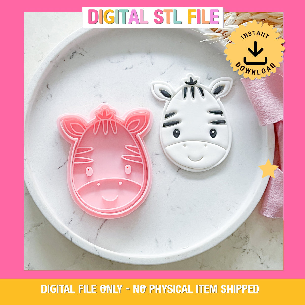 "Baby Zebra" - Cookie Cutter & Stamp