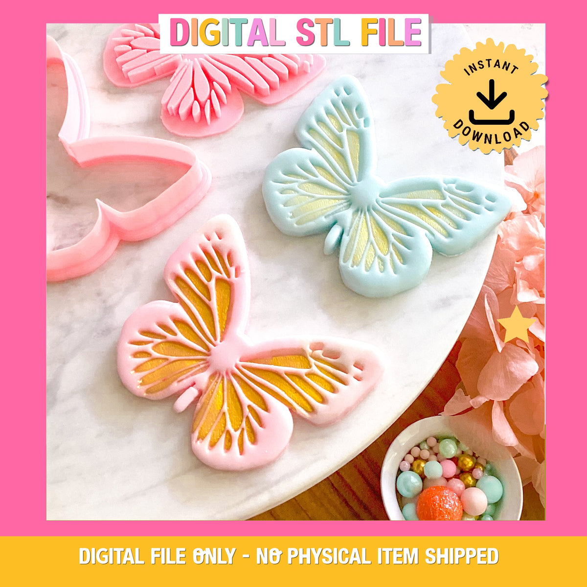 "Beautiful Butterfly" - Cookie Cutter & Stamp