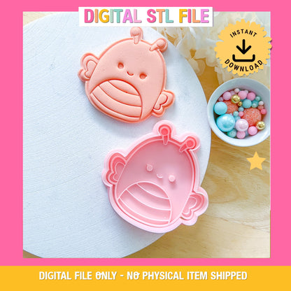 "Bee Squishmallow" - Cookie Cutter & Stamp
