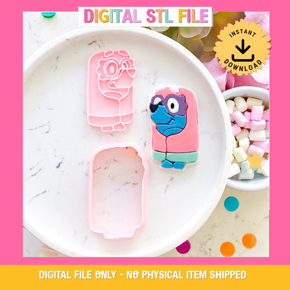 "Bluey Grandma" - Cookie Cutter & Stamp
